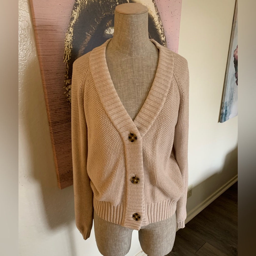 Gap Camel Button Sweater Cardigan